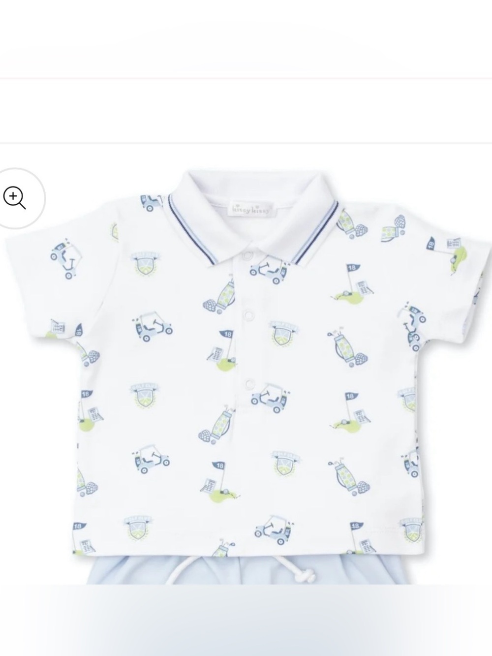 Kissy Kissy Baby Boys 18 Holes Golf Print Polo Shirt